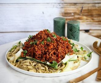 Sweet hot chili soy med tagliatelle