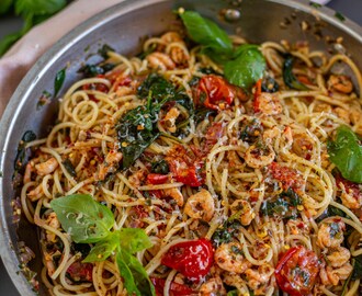 Pasta aglio e olio-Middag på 10 min