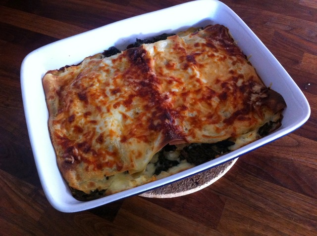 Vegetarisk lasagne med svartkål