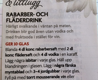 Rabarber och fläderdrink