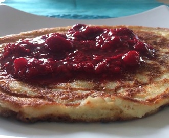 TJOCKPANNKAKA ( vetefritt, mjölkfritt och sockerfritt)