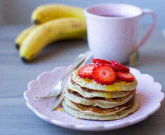 Bananpannkakor med havregryn