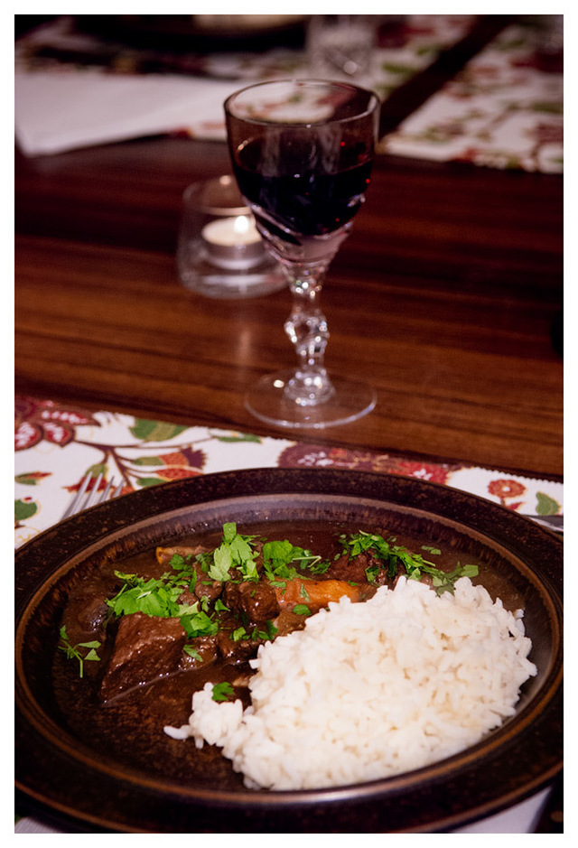 Mammas Boeuf Bourguignon med apelsinskal