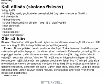 Skolans fisksås