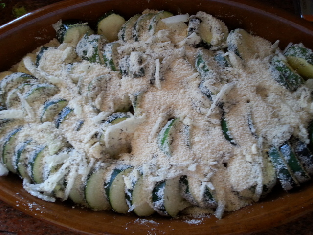 Parmesangratinerad zucchini