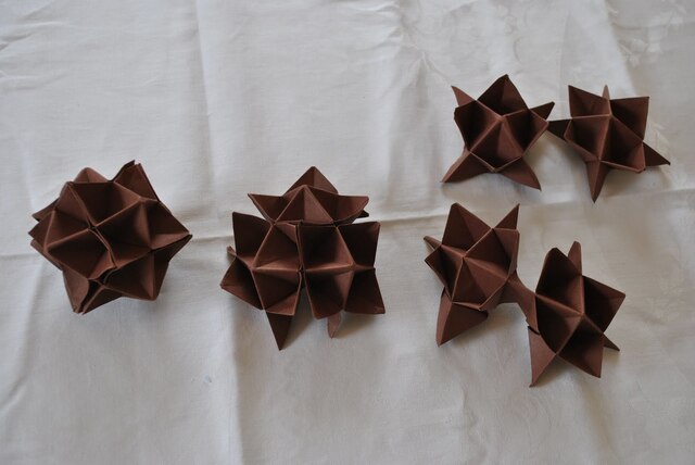 Origami: Belgisk våffelboll