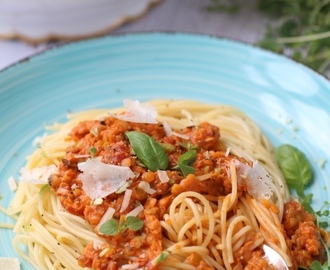 Världens godaste vegetariska köttfärssås