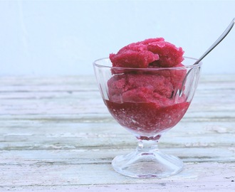 Sorbet på granatäpple