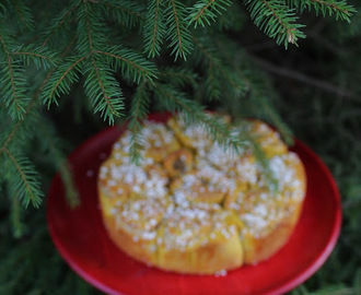 Första Advent – superenkel butterkaka utan jäst med smak av saffran & mandel