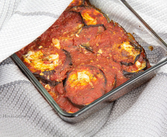 Aubergine Gratin with Parmesan and Cream Cheese