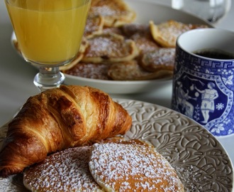 Lördagsfrukost med amerikanska pannkakor