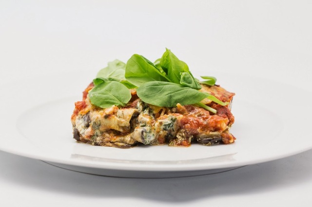 Aubergine Rolls with Spinach and Ricotta