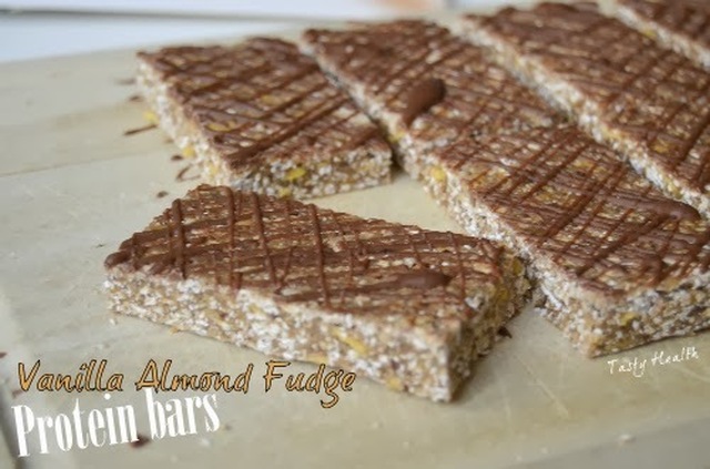Vanilla almond fudge proteinbars