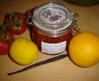 Tomatmarmelad med citrusfrukter