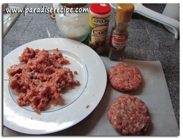 Hamburger con peperoncino dolce