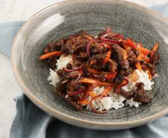 Crispy orange beef