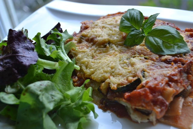 Veckans vegetariska: Vegetarisk lasagne med chevré