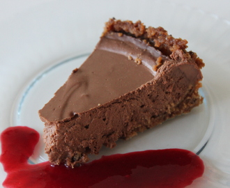 Glutenfri choklad cheesecake