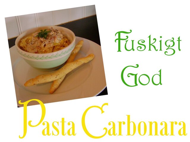 Fuskigt god Pasta Carbonara