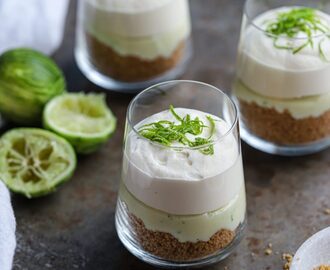 Key lime pie i glas