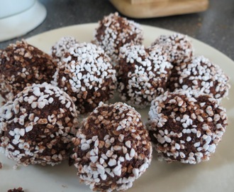 Chokladbollar - kaffe- och mjölkfria (förstås)