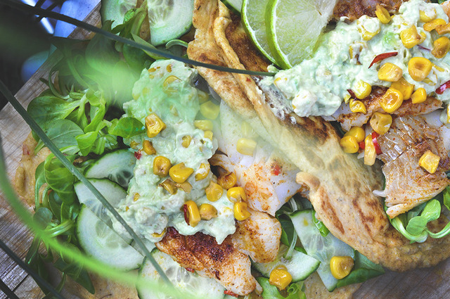 Glutenfri fish tacos