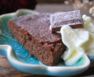 Kladdkaka med xylitol (björksocker)