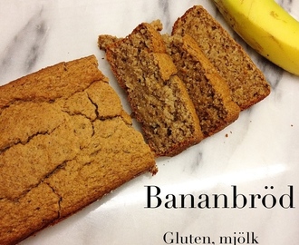 Glutenfritt & Sockerfritt Bananbröd