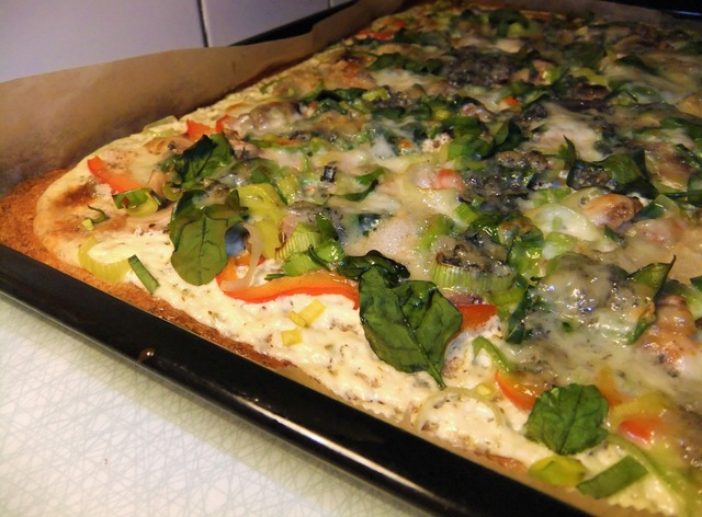Ostig söndagslyx: Pizza Bianco (vegetarisk)