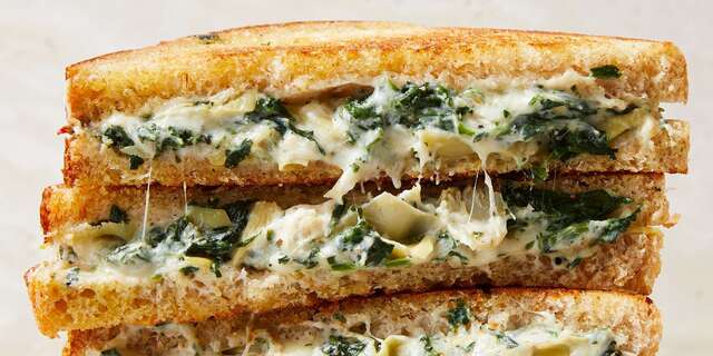 Spinach-&-Artichoke-Dip Grilled Cheese