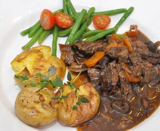 Boeuf Bourguignon i Crock pot