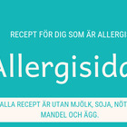 Allergisidan - Recept för allergiker