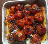 bagte cherrytomater med balsamico