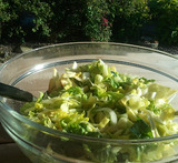 salat med sommer spidskål