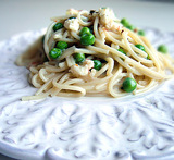 havskräftor med pasta grädde