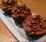 choklad cupcakes med nutella frosting