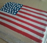 amerikan lippu kakku