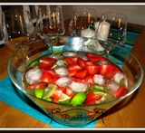 bål vin lime jordgubbar