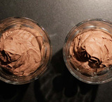 chokladmousse på kokosmjölk och choklad lchf