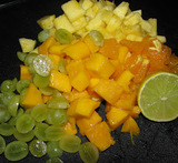 mango och granatäpple sallad