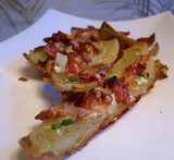 potato skins med ost och bacon