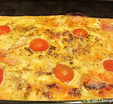 omelett i ugn med skinka