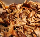 pulled chicken in ovn