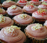cupcakes jordgubbs frosting