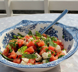 vannmelon og fetaost salat