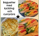 curry kyckling baguette