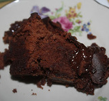 flytende sjokoladekake i kopp