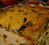 vegetarisk lasagne med mangold
