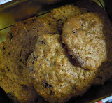 cookies med havregryn og chokolade