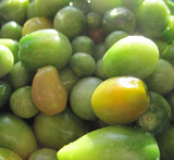 syltede grønne tomater med vanille